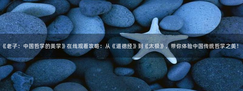 韩国影视推荐：《老子：中国哲学的美学》在线观看攻略：从《道德经》到《太极》，带你体验中国传统哲学之美！